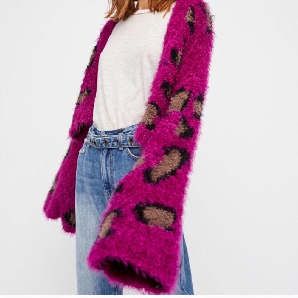 Free People Wild Cat Sweater Cardigan